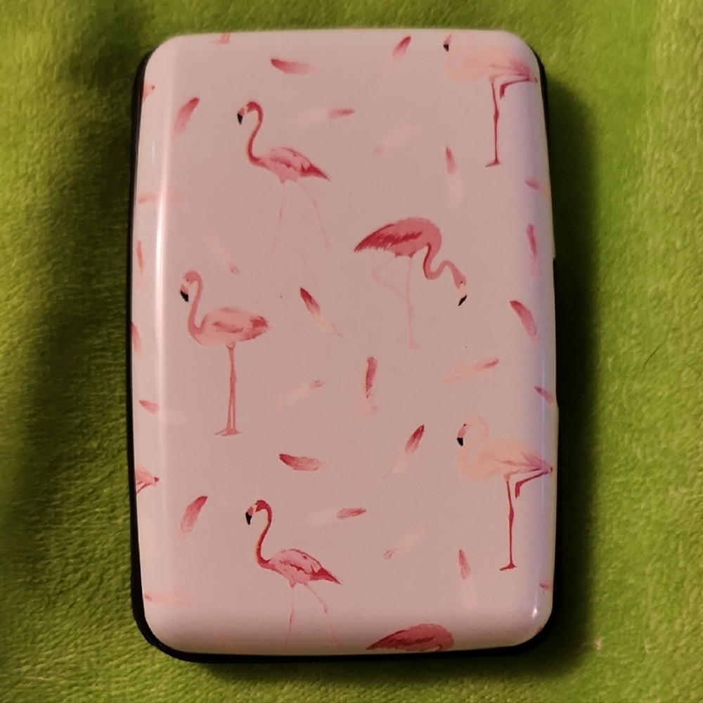 Flamingo Patterned Card Holder - image 1